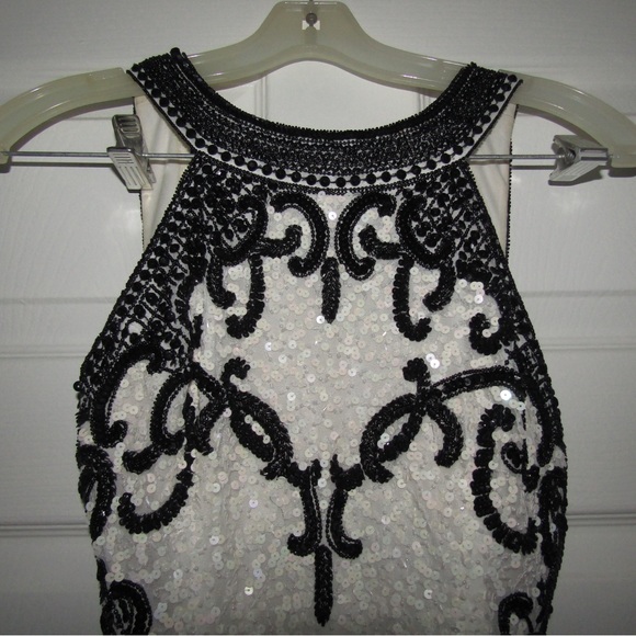 SCALA 48601 Fitted Beaded Cocktail Dress - Picture 4 of 10